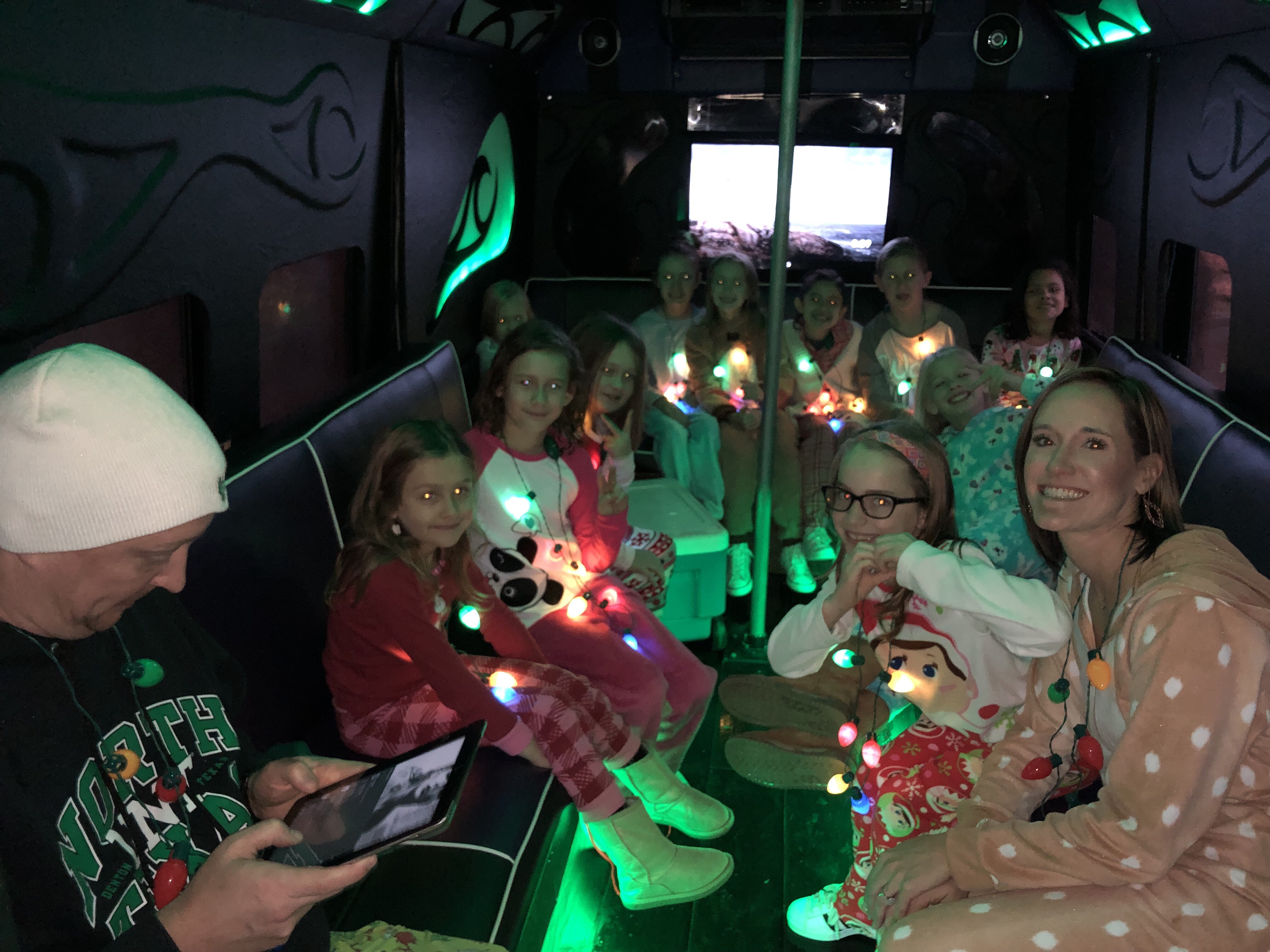 vip dallas party bus pijama party