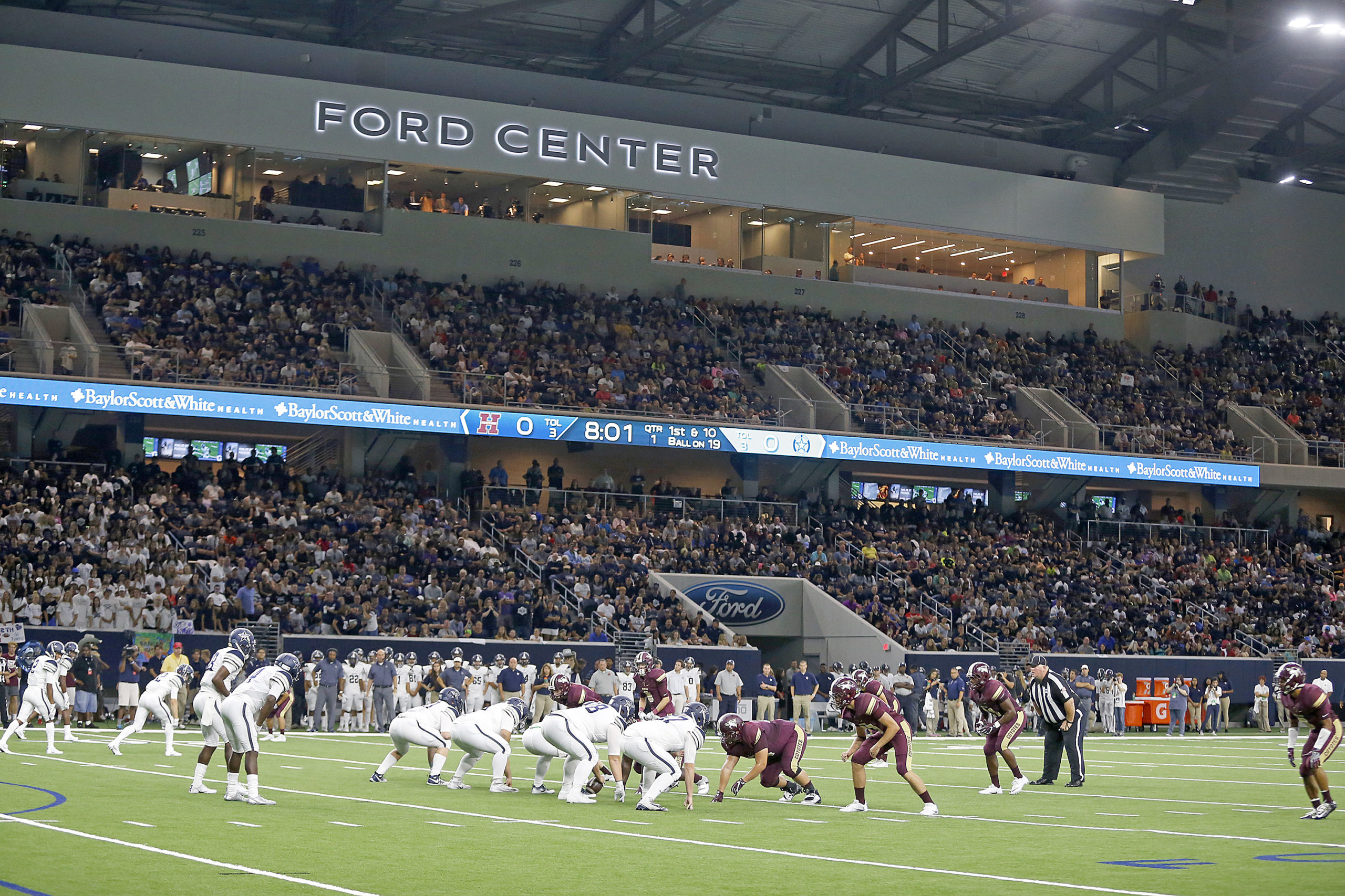 Ford center at the star VIP Dallas Party Bus