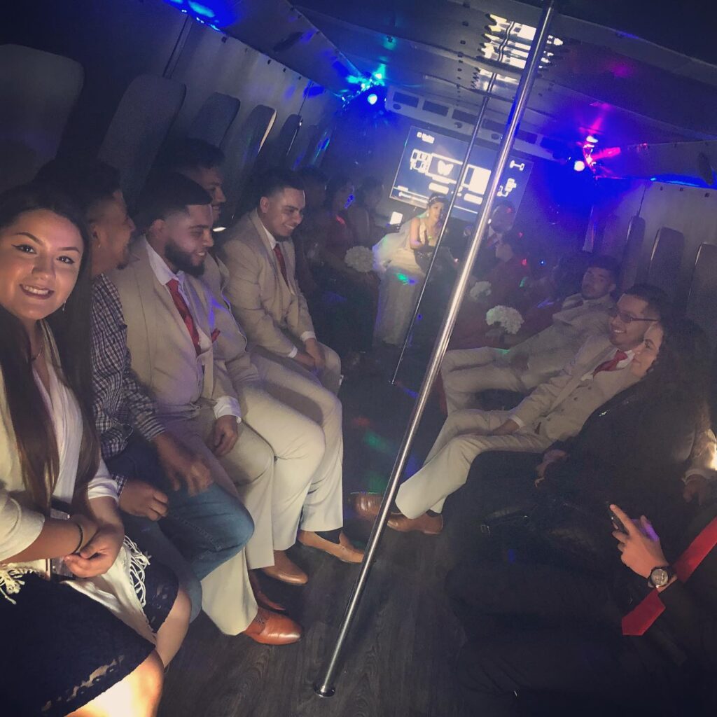 Party Buses Tailored for Wedding Bus Transportation